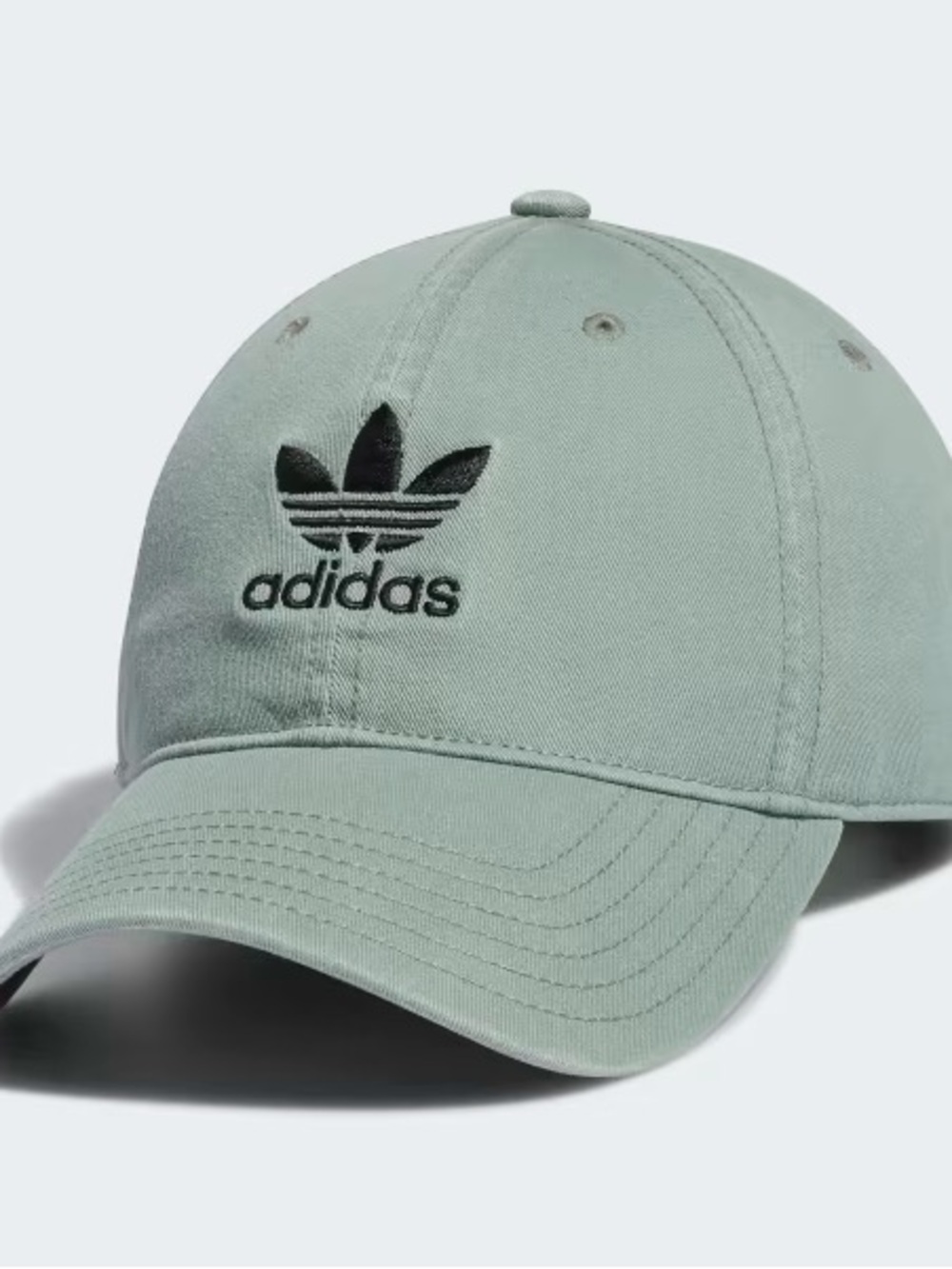 adidas Trefoil Baseball Cap in Sage